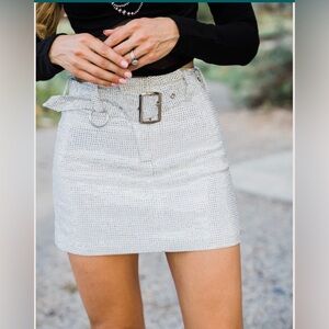 Very cute, sexy Akira rhinestone skirt.